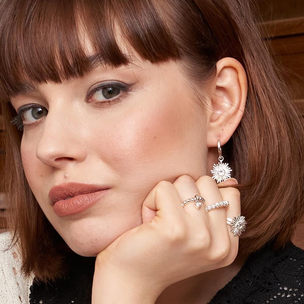 Orbit Silver Ring - Crystal