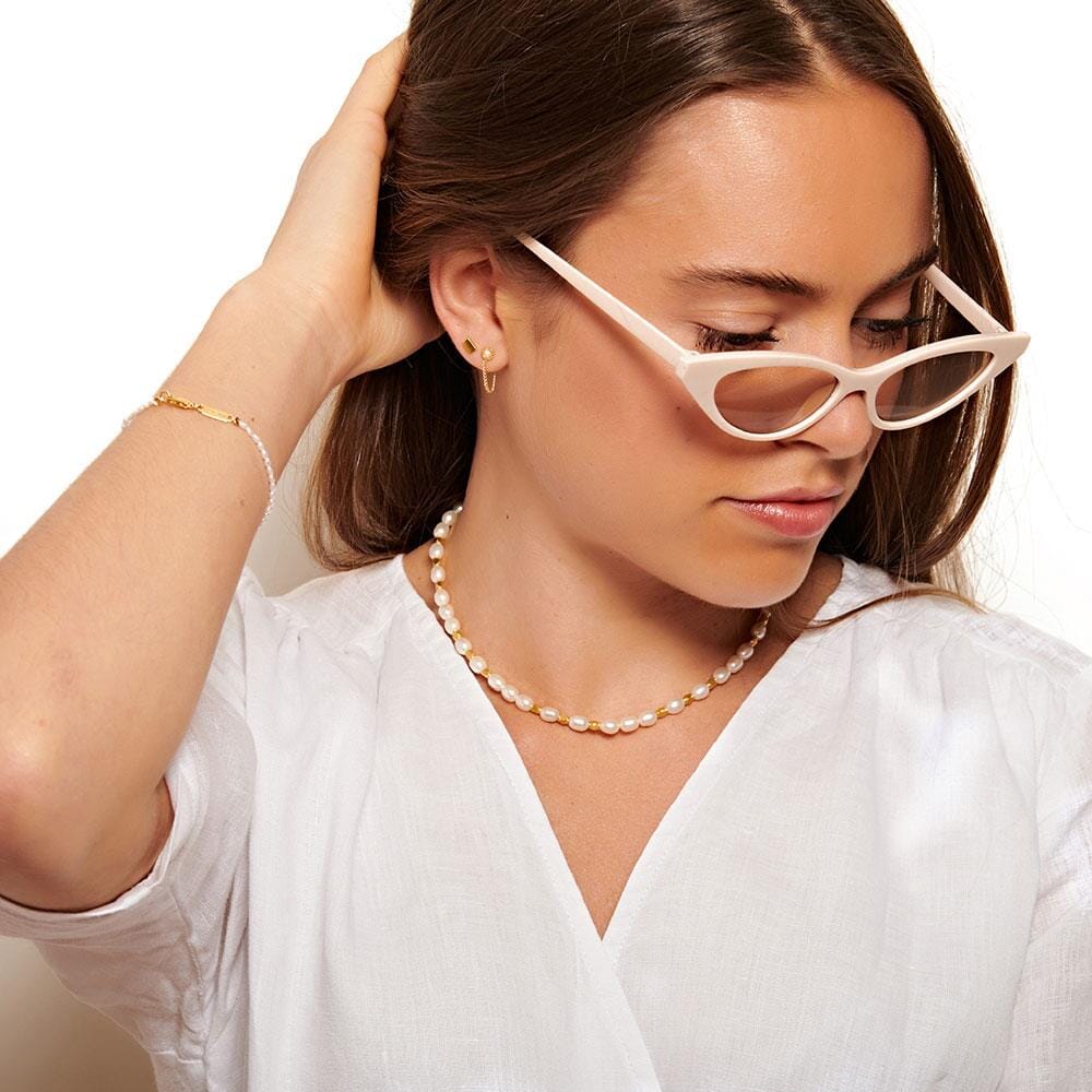 NU & MII Luella Pearl Gold Bracelet