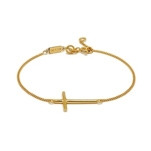 NU & MII Cross Gold Plated Bracelet