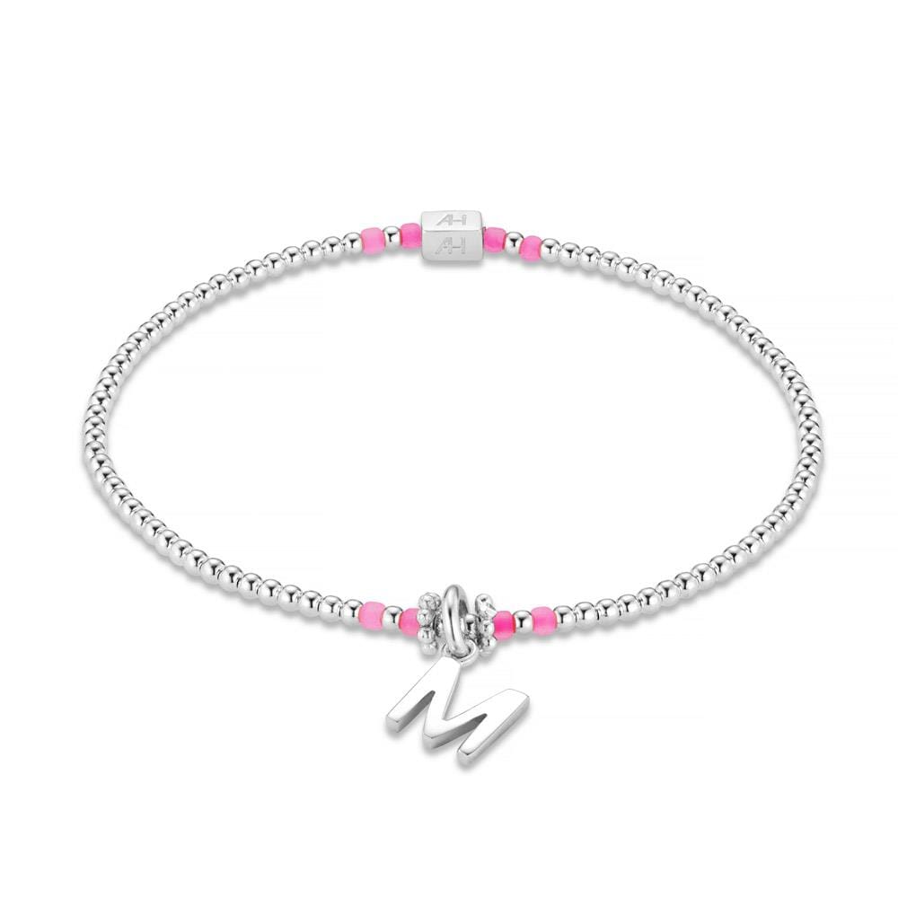 Neon Pink Silver Stack