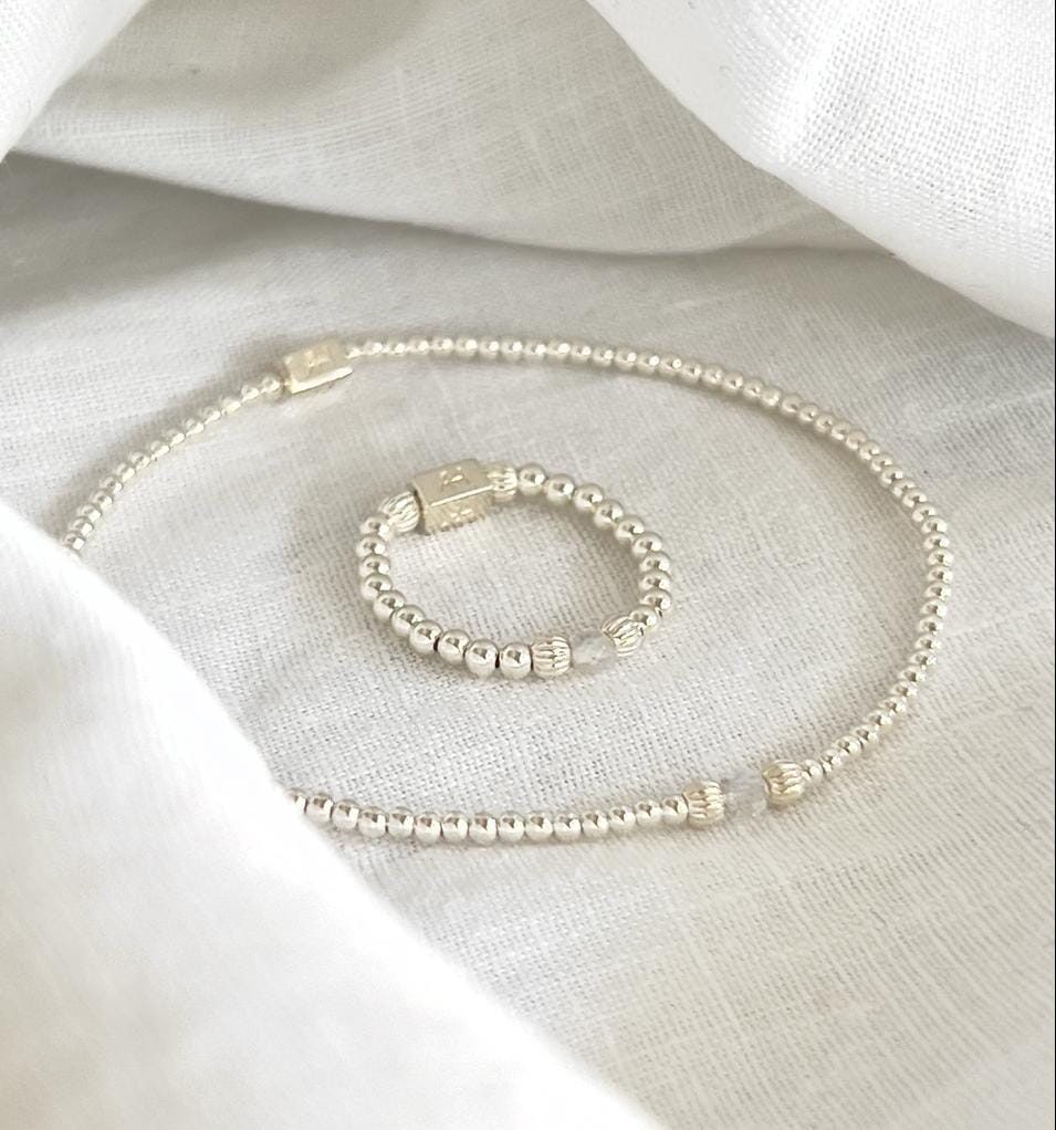 Aster Crystal Duo – Bracelet & Ring