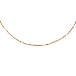 Outlet Dainty Gold Necklace - Pearl