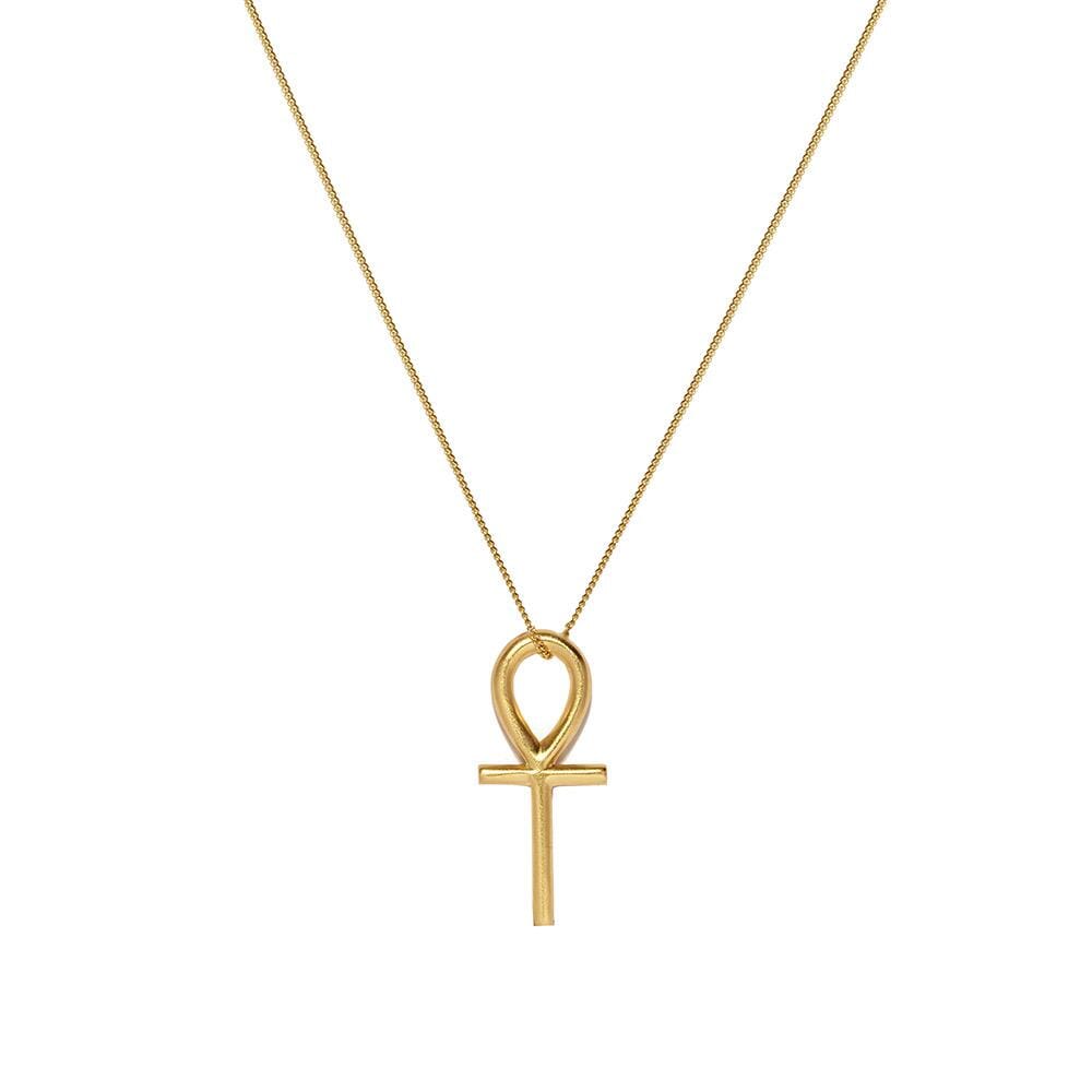 Outlet Ankh Cross Gold Necklace