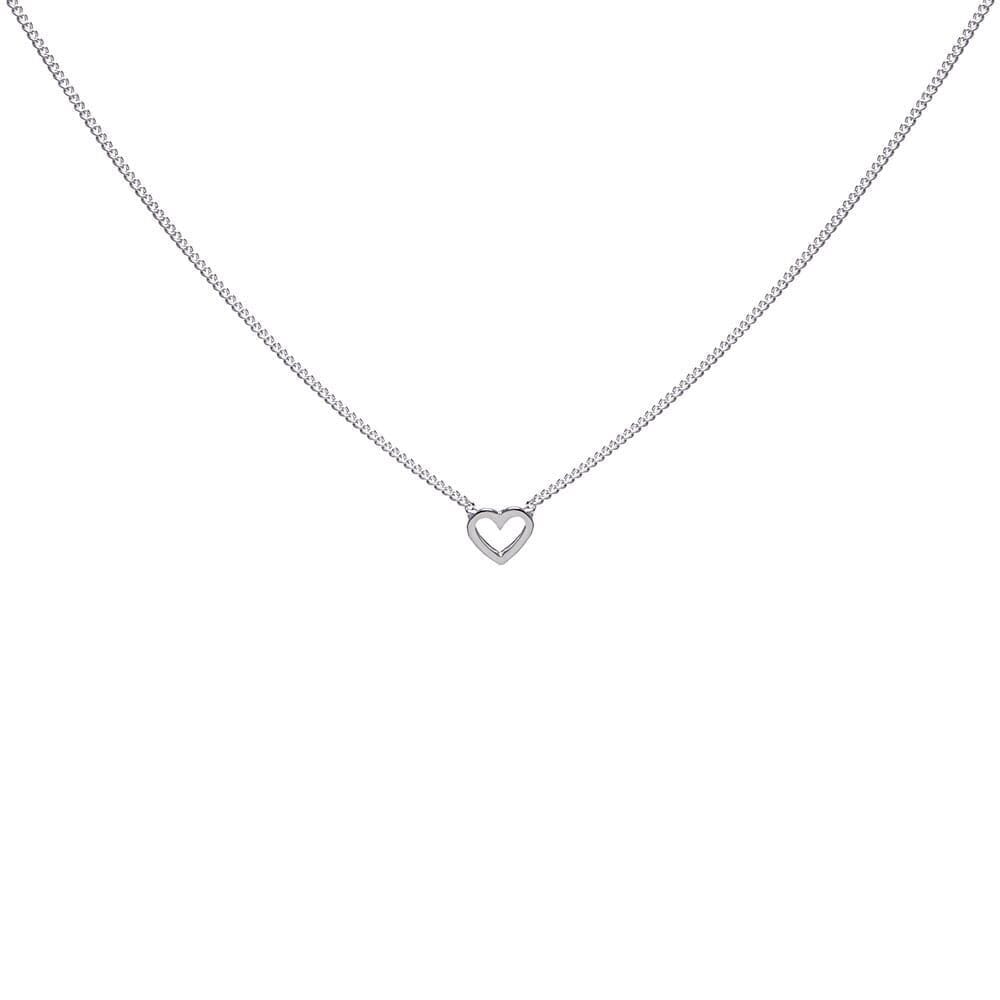 heart silver choker necklaces