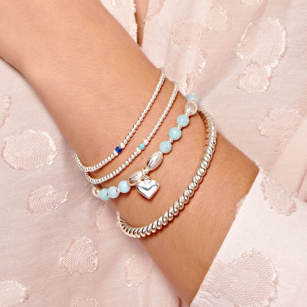 Aster Silver Bracelet - Ocean Agate