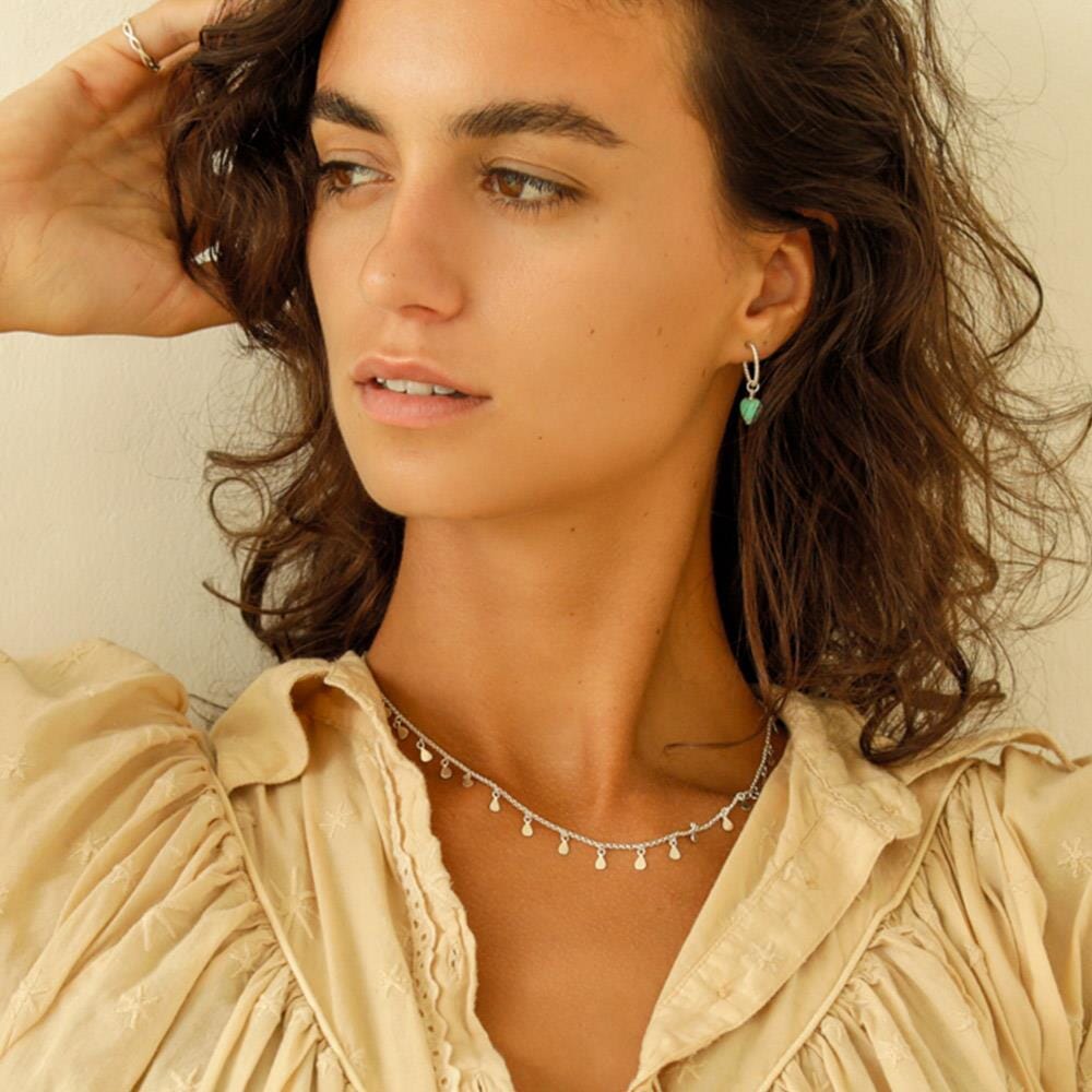 Teardrop Silver Necklace