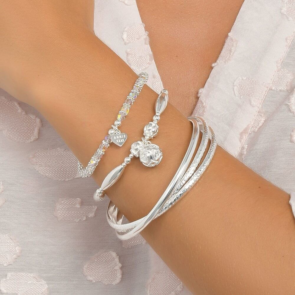 Outlet Trinity Silver Bangle