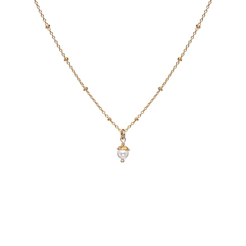 The Empress Pearl Set - Gold Necklace & Earrings