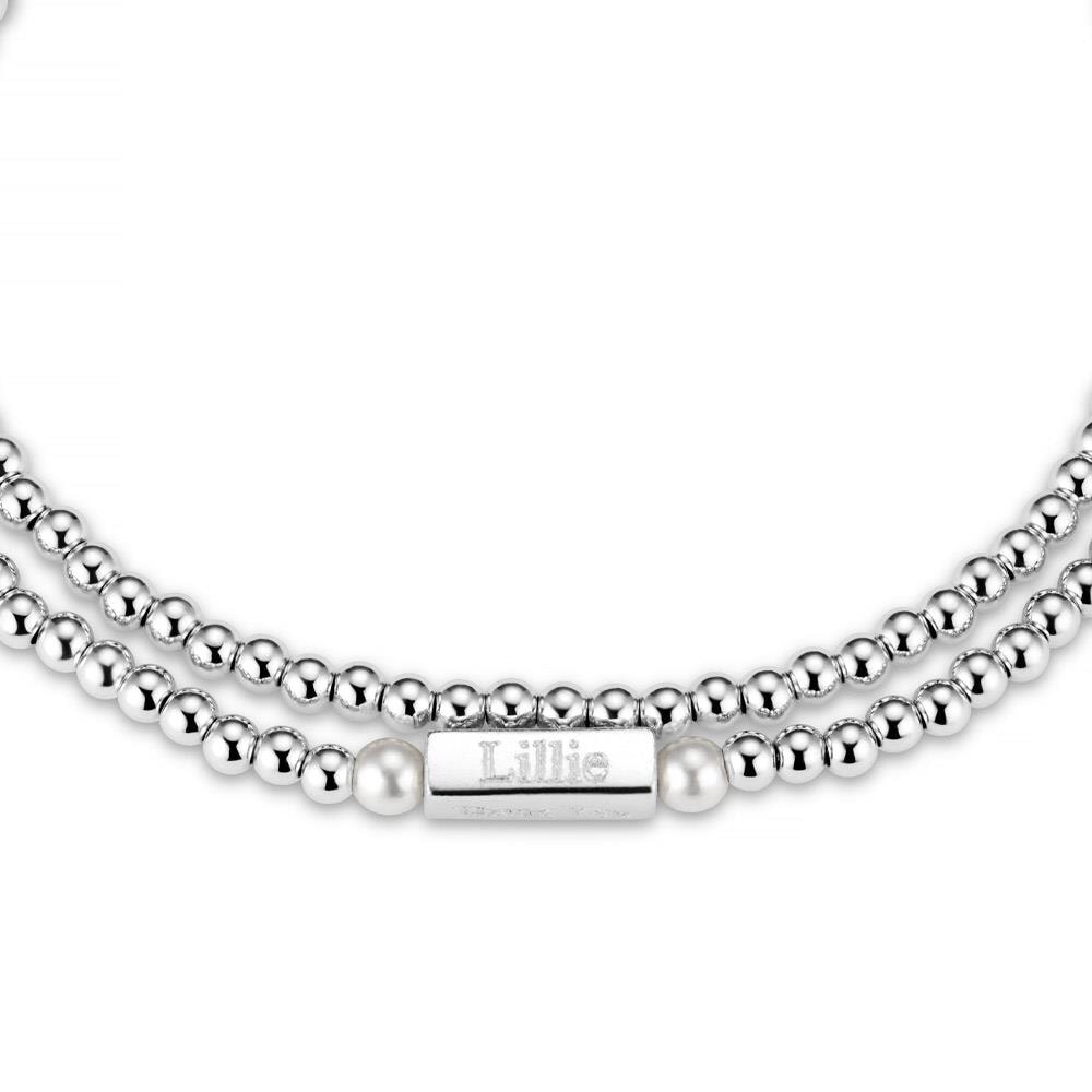 Phoebe Looped Personalised Silver Bracelet