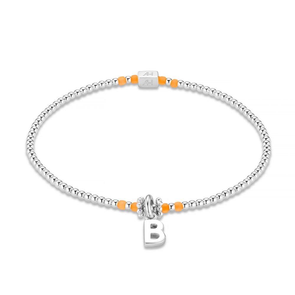 Neon Orange Silver Stack