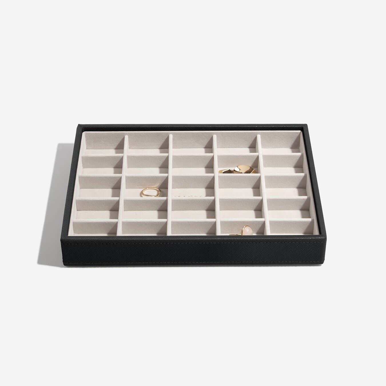 Stackers Black Classic Jewellery Box - Set of 3