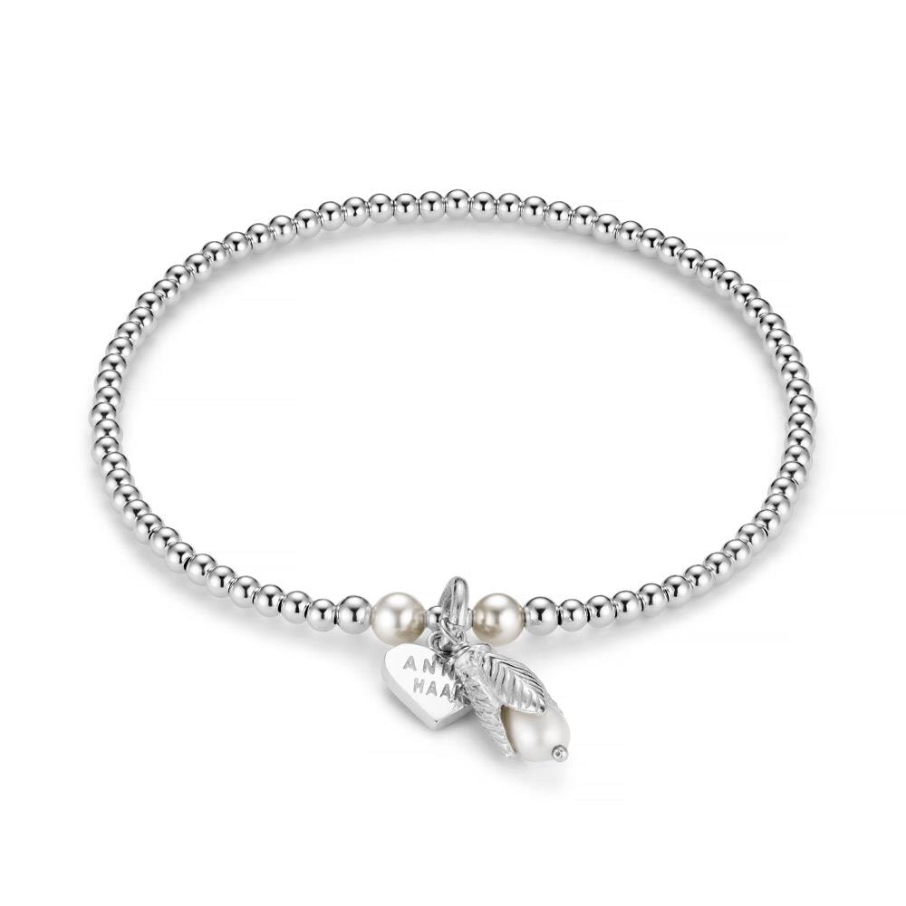 Devotion Pearl Personalised Silver Stack