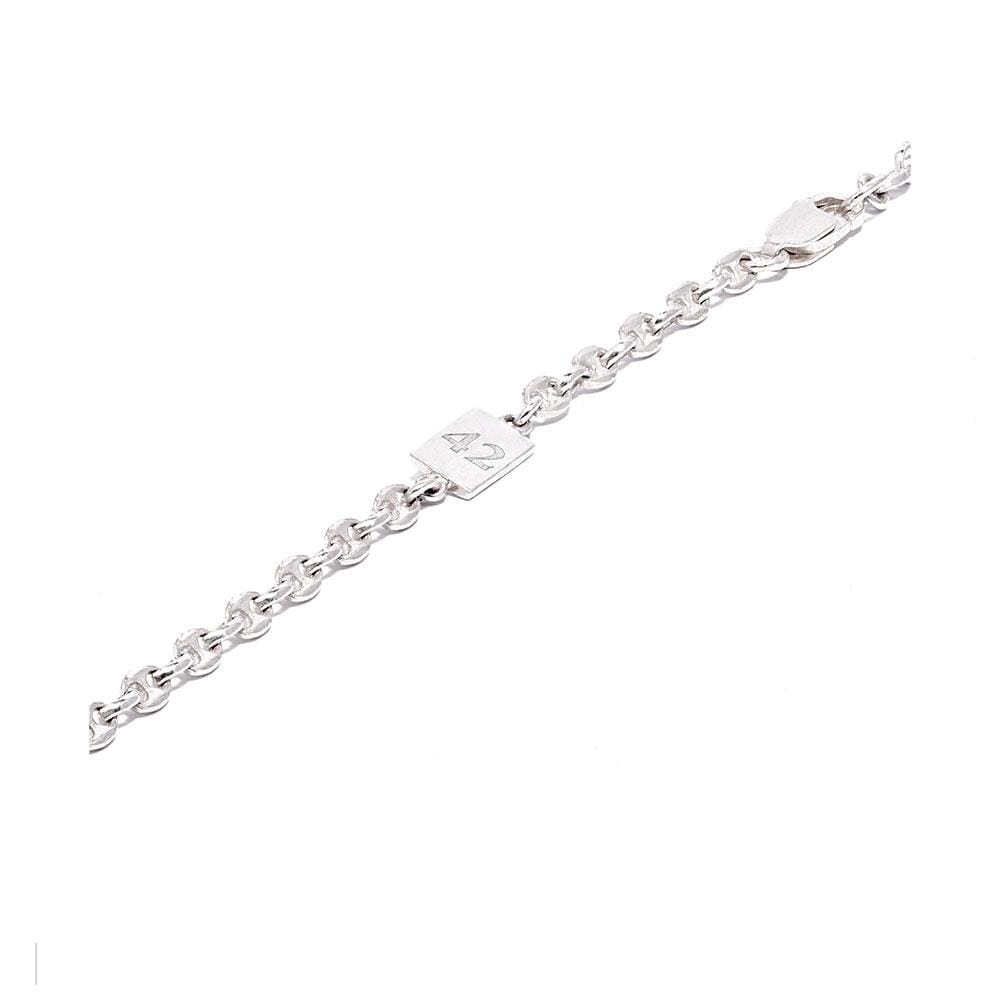 42 Men's Tiger's Tooth Silver Necklace