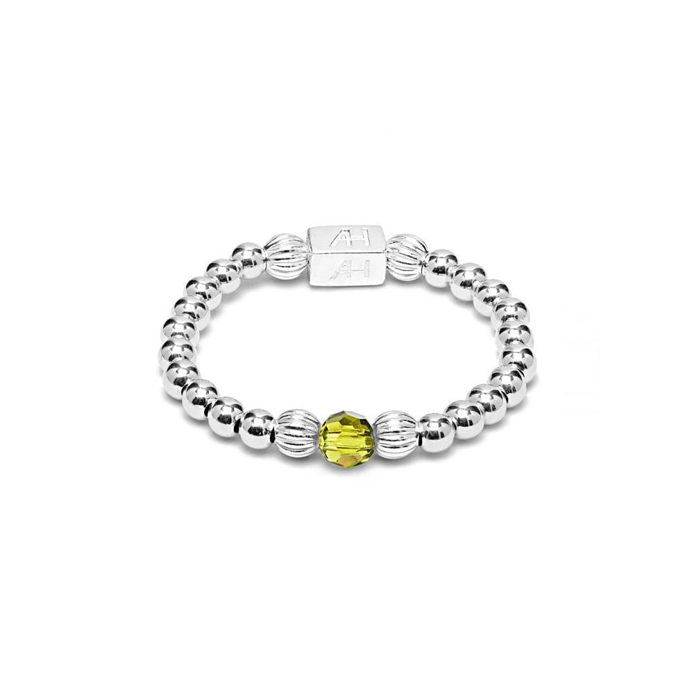 Aster Silver Ring - Olivine