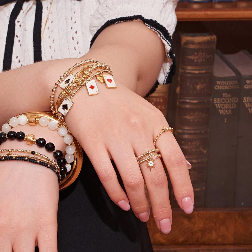 Mini Charm Gold Ring - Astra Star