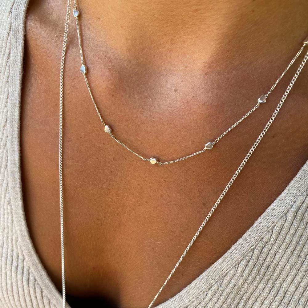 Myriad of Hearts Silver Necklace
