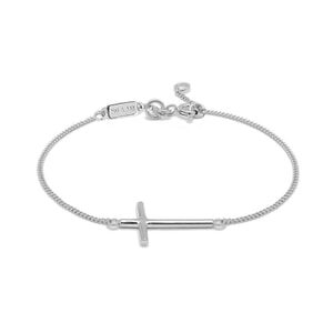 NU & MII Cross Silver Bracelet