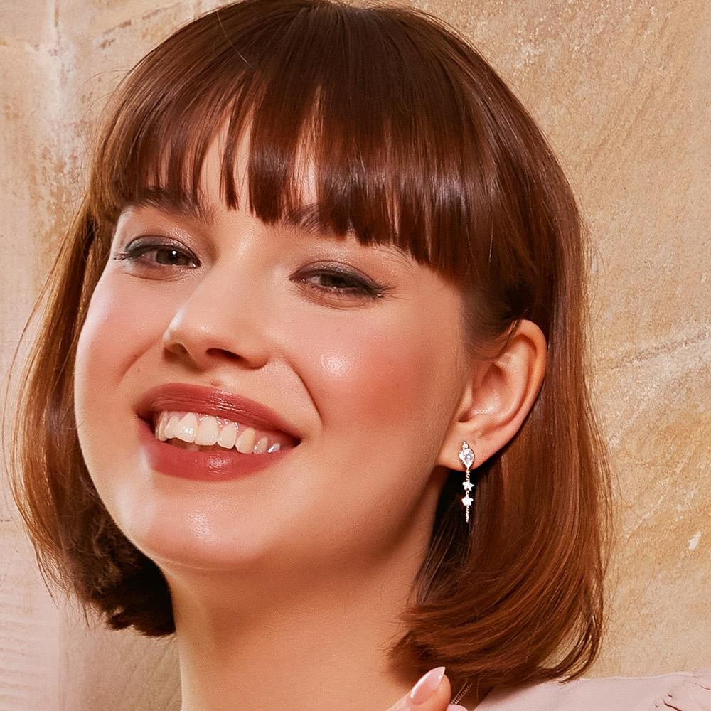 Silver Vintage Crystal Star Earrings Annie Haak