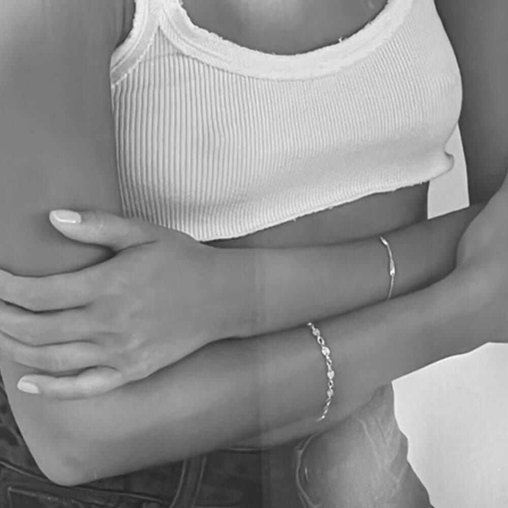 Outlet NU & MII Agnes Silver Bracelet