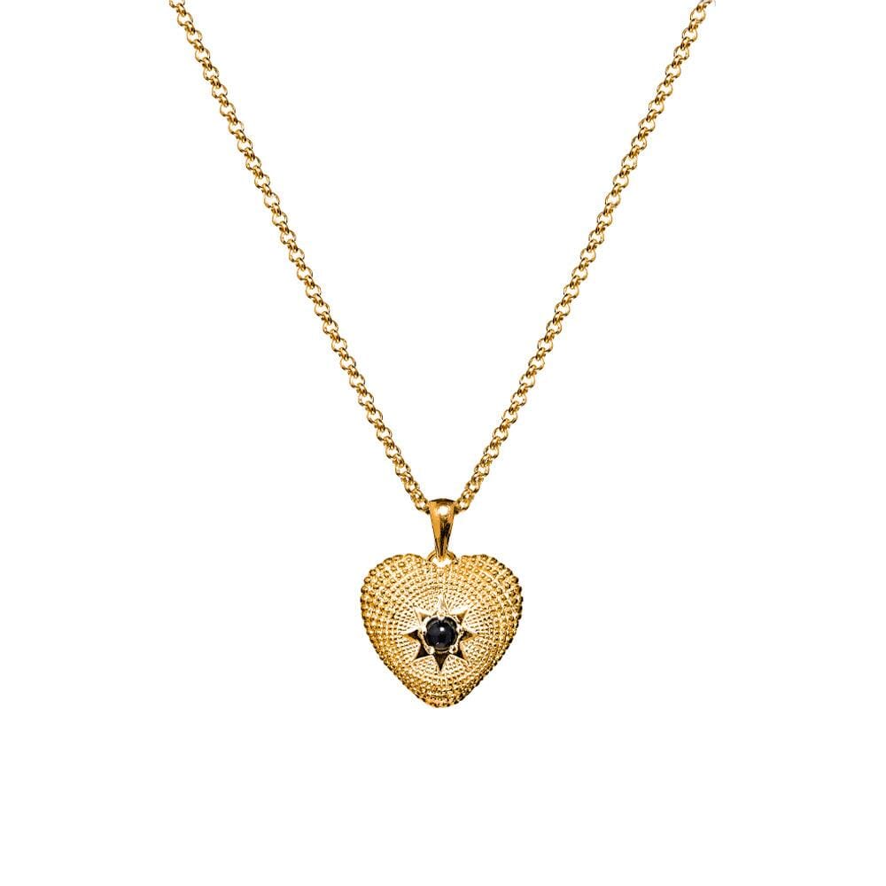 Divine Heart Gold Plated Pendant Necklace