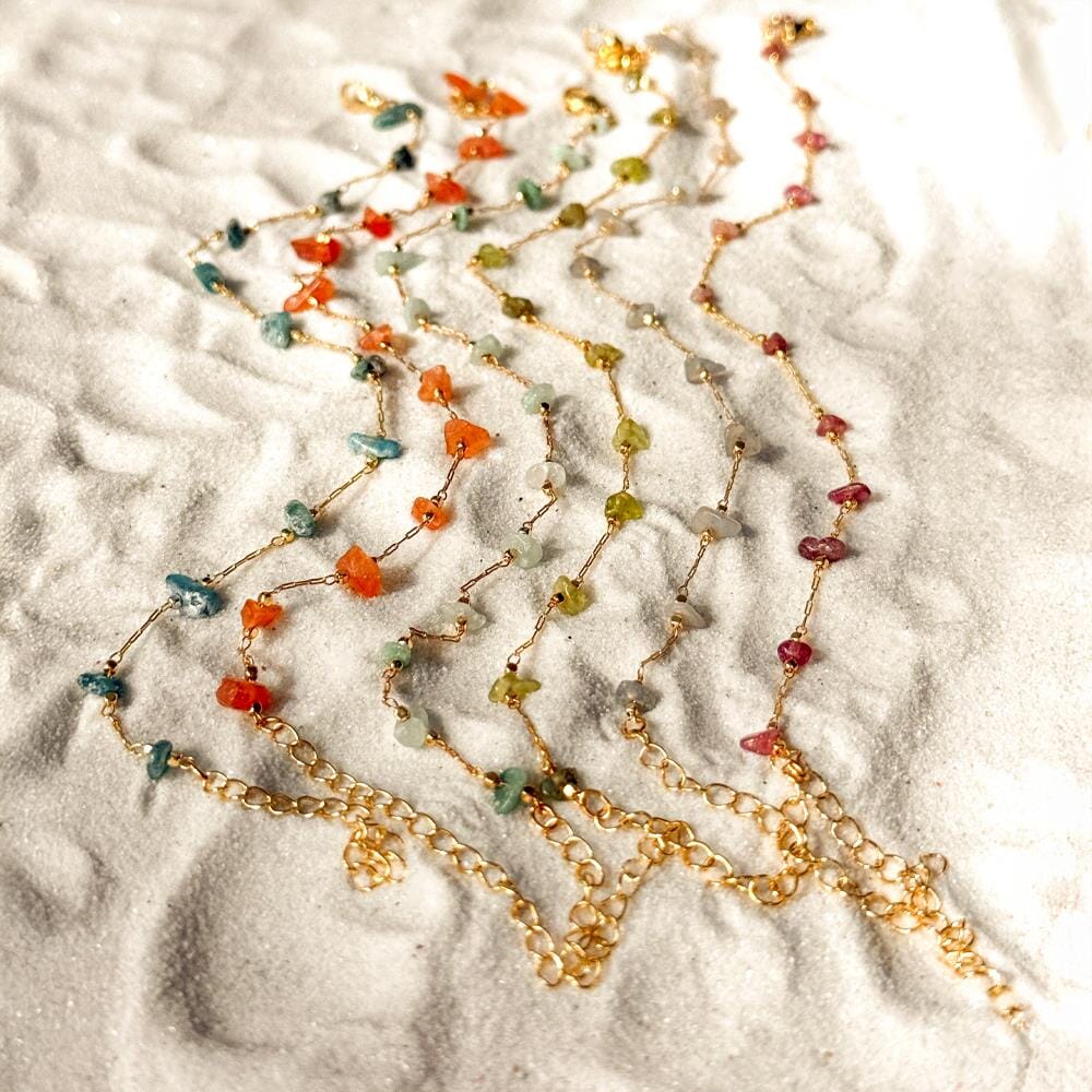 Semi-Precious Stone Anklet - Choice of Stone