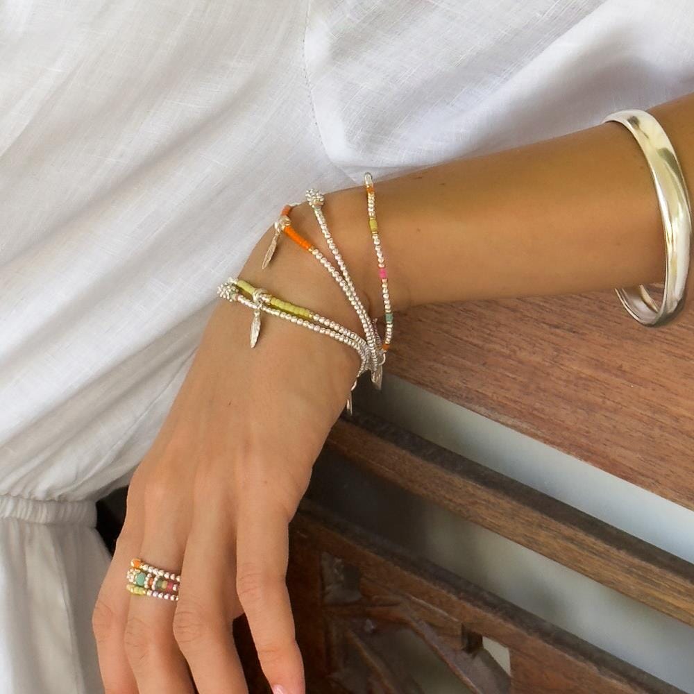 Willow Silver and Gold Plated Bracelet - Neon