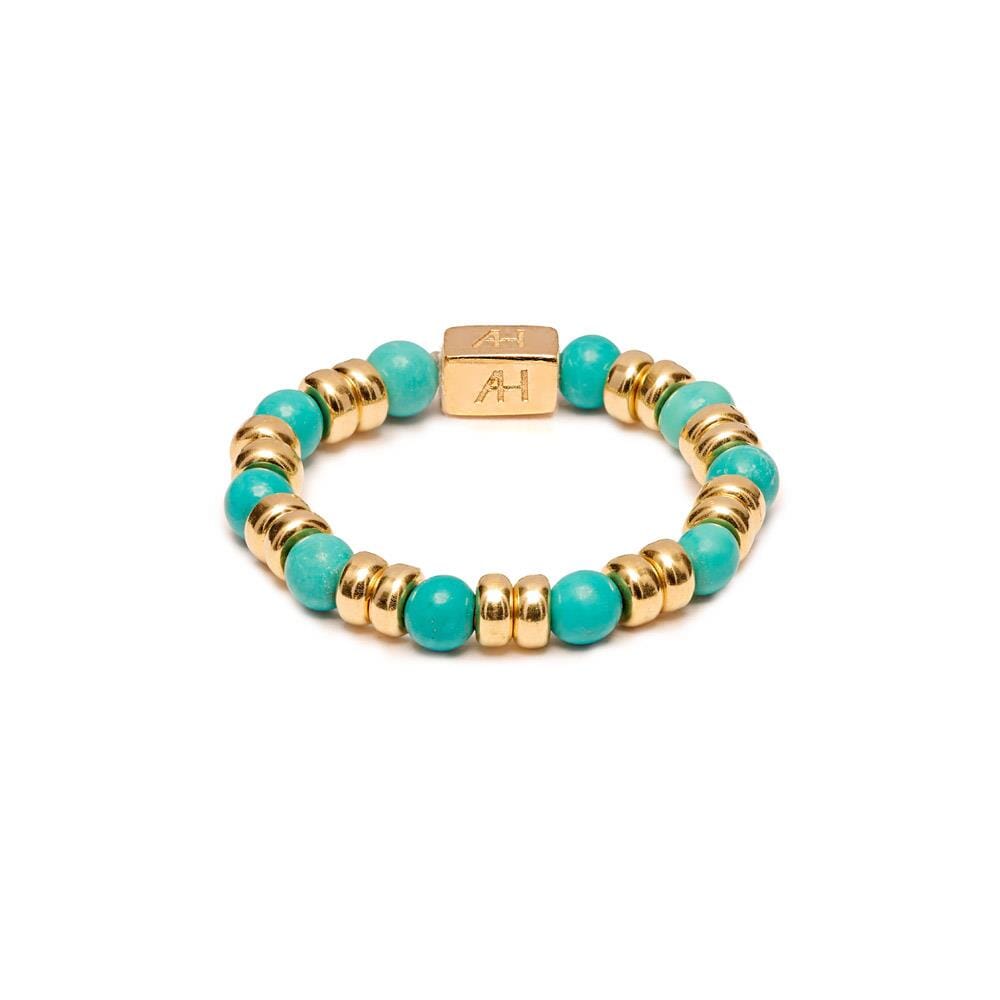 Joy Turquoise Gold Plated Ring