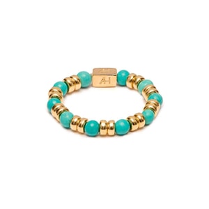 Joy Turquoise Gold Plated Ring