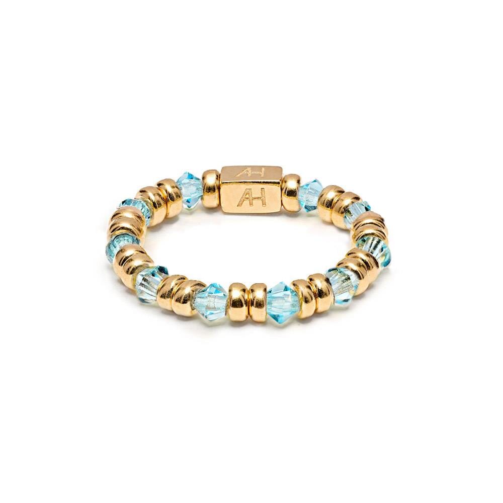 Kaleidoscope Gold Plated Ring Stack - Choice of Colour