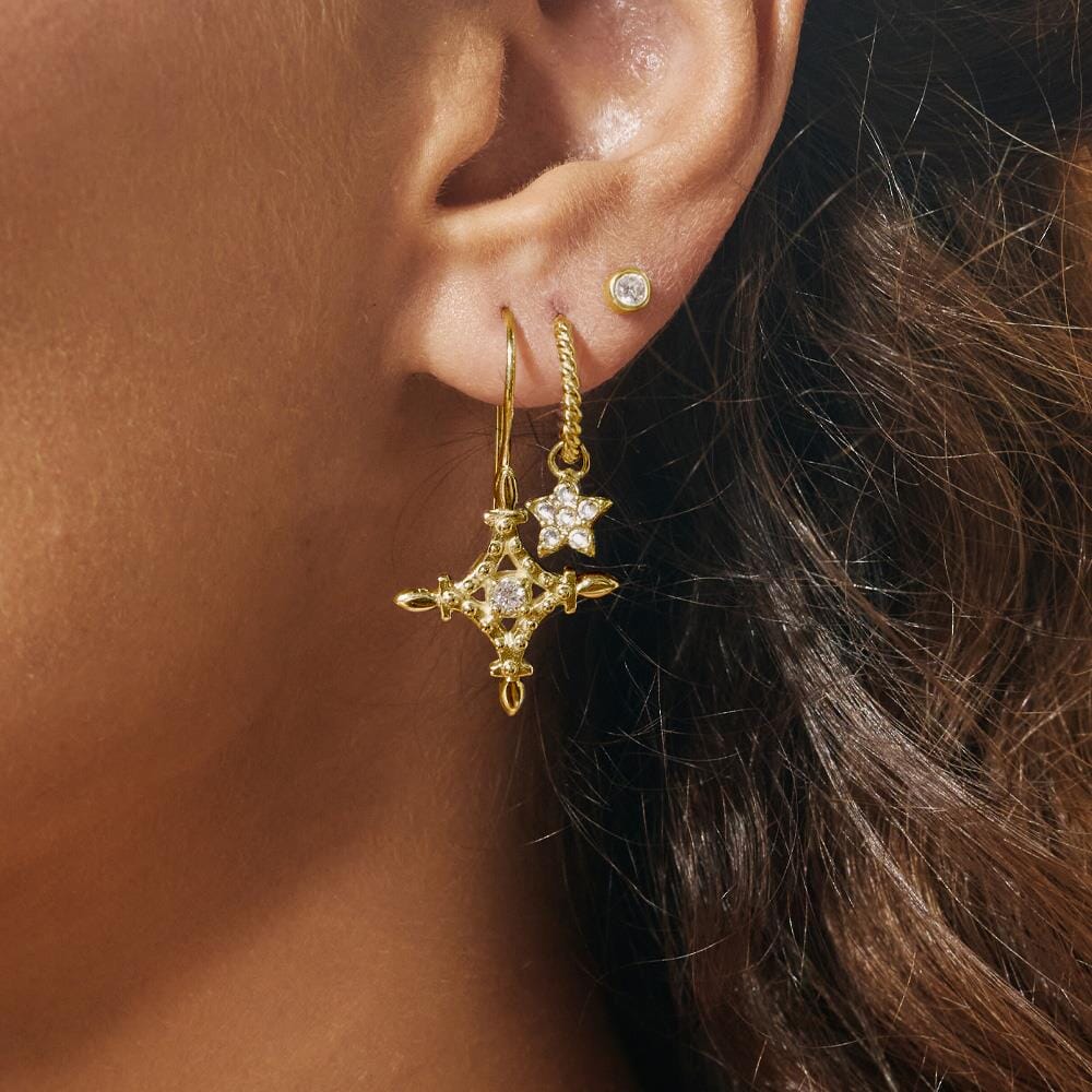 Outlet Soirée Gold Earrings