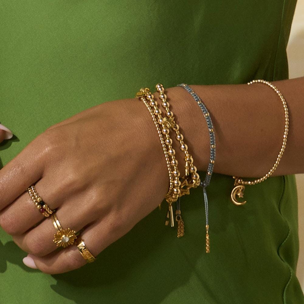 Outlet Amigo Gold Bracelet - Grey