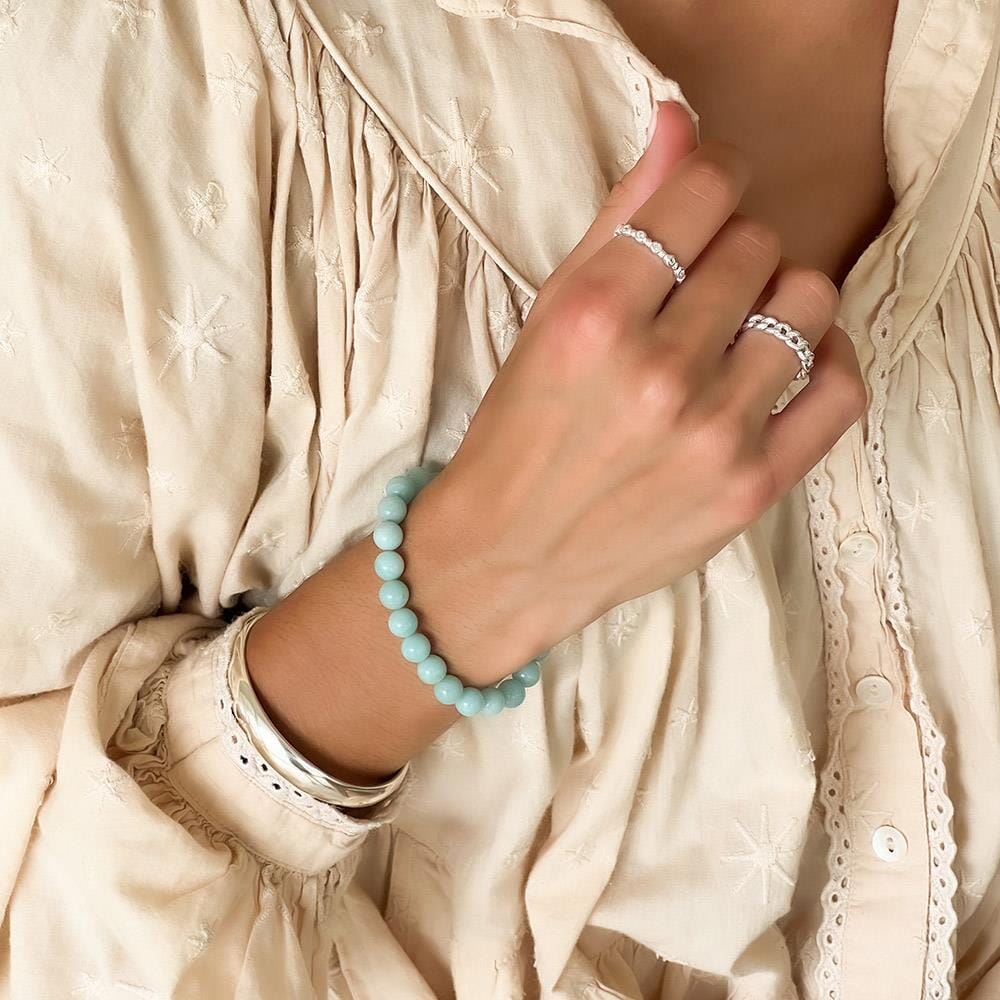 NU & MII Amazonite Silver Bracelet