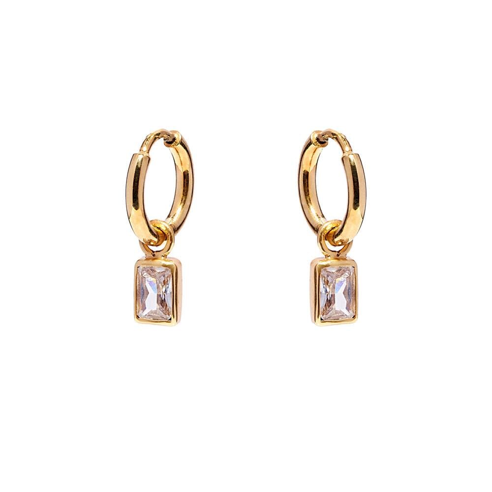 NU & MII Marlowe Hoop Gold Plated Earrings