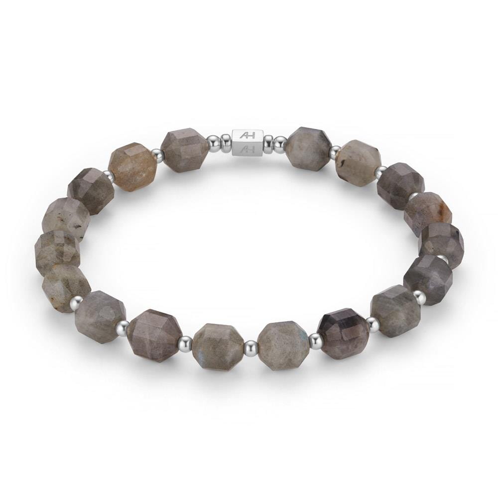 Labradorite Quartet Silver Stack