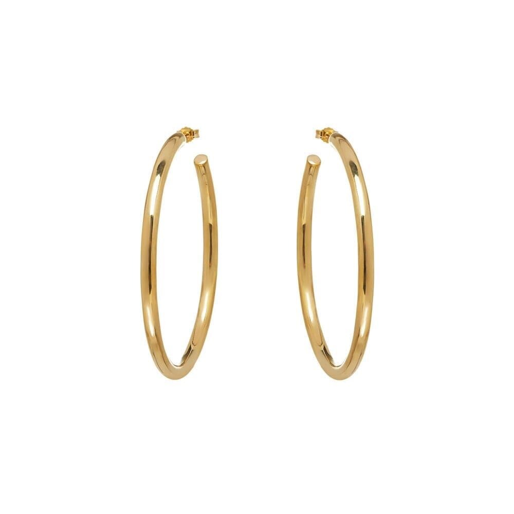 NU & MII Hollow Hoop Gold Earrings