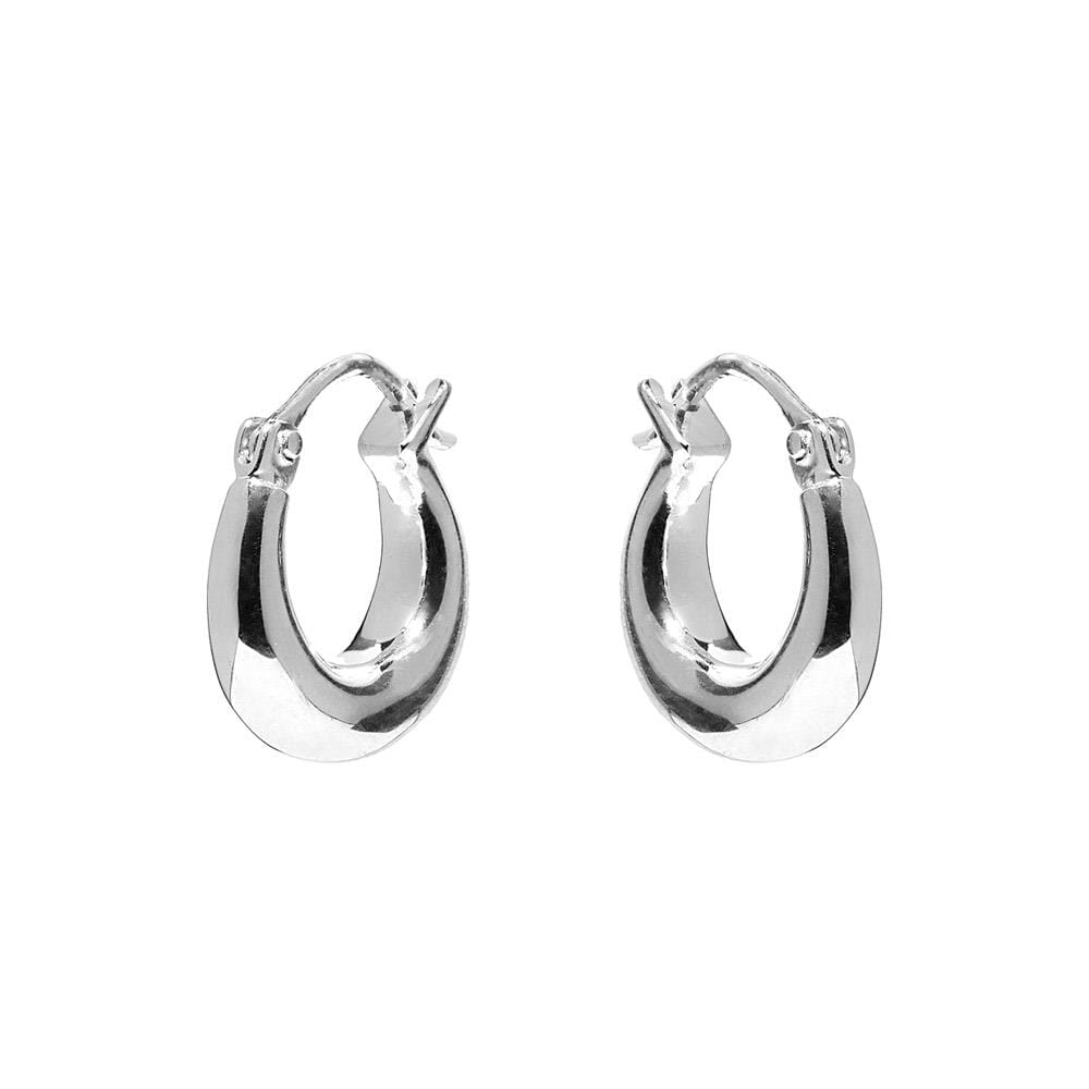 NU & MII Yvette Hoop Silver Earrings