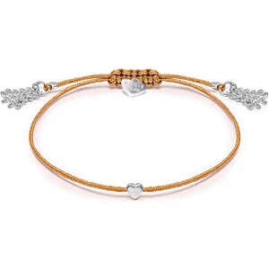 Harmony Heart Silver Bracelet - Natural
