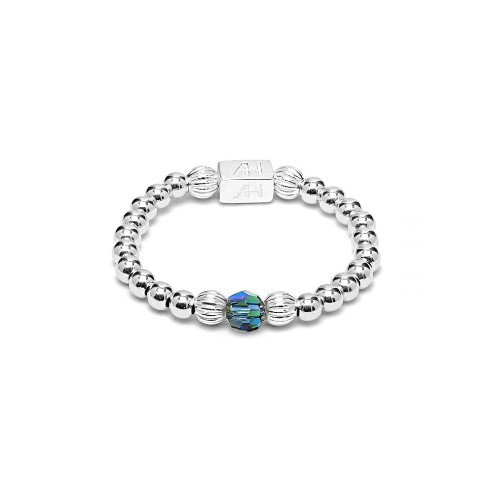 Aster Silver Ring - Midnight Blue