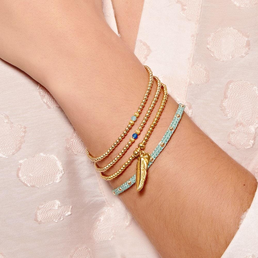 Aster Gold Bracelet - Ocean Agate