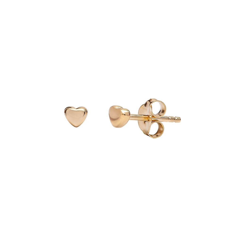 Outlet Teeny Weeny Heart Gold Plated Earrings