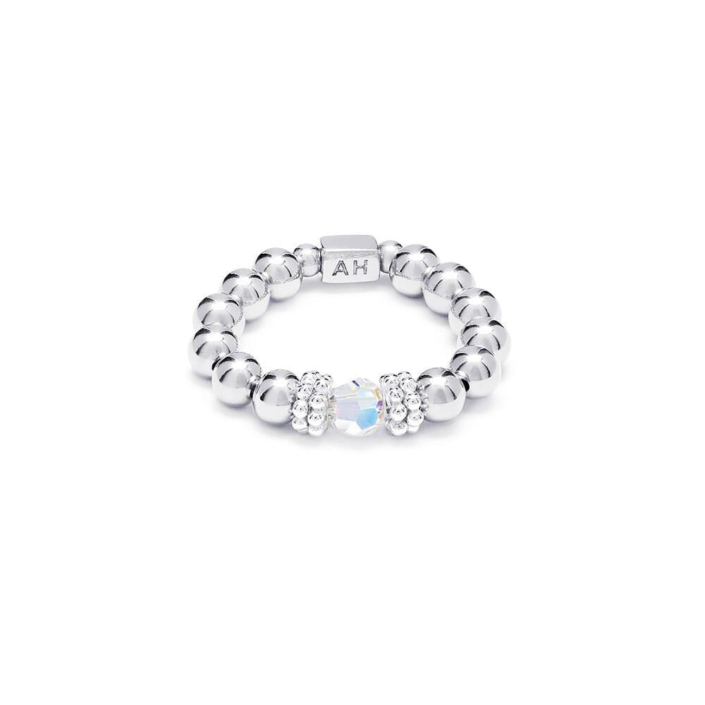 Seri Crystal Silver Ring