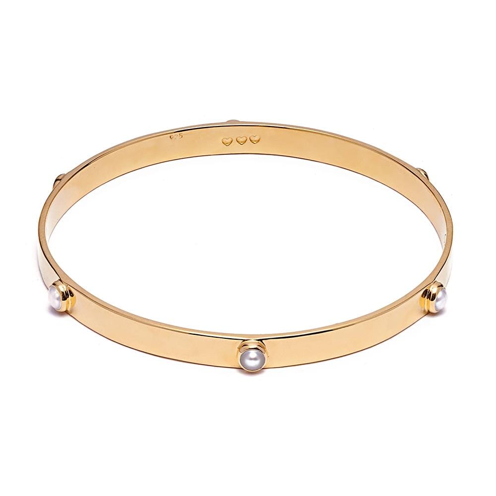 Outlet Samara Pearl Gold Plated Bangle