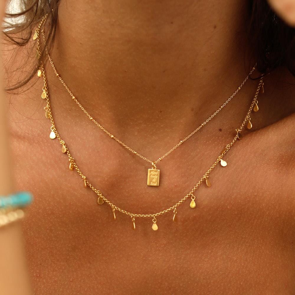 Mind, Body & Soul Gold Necklace