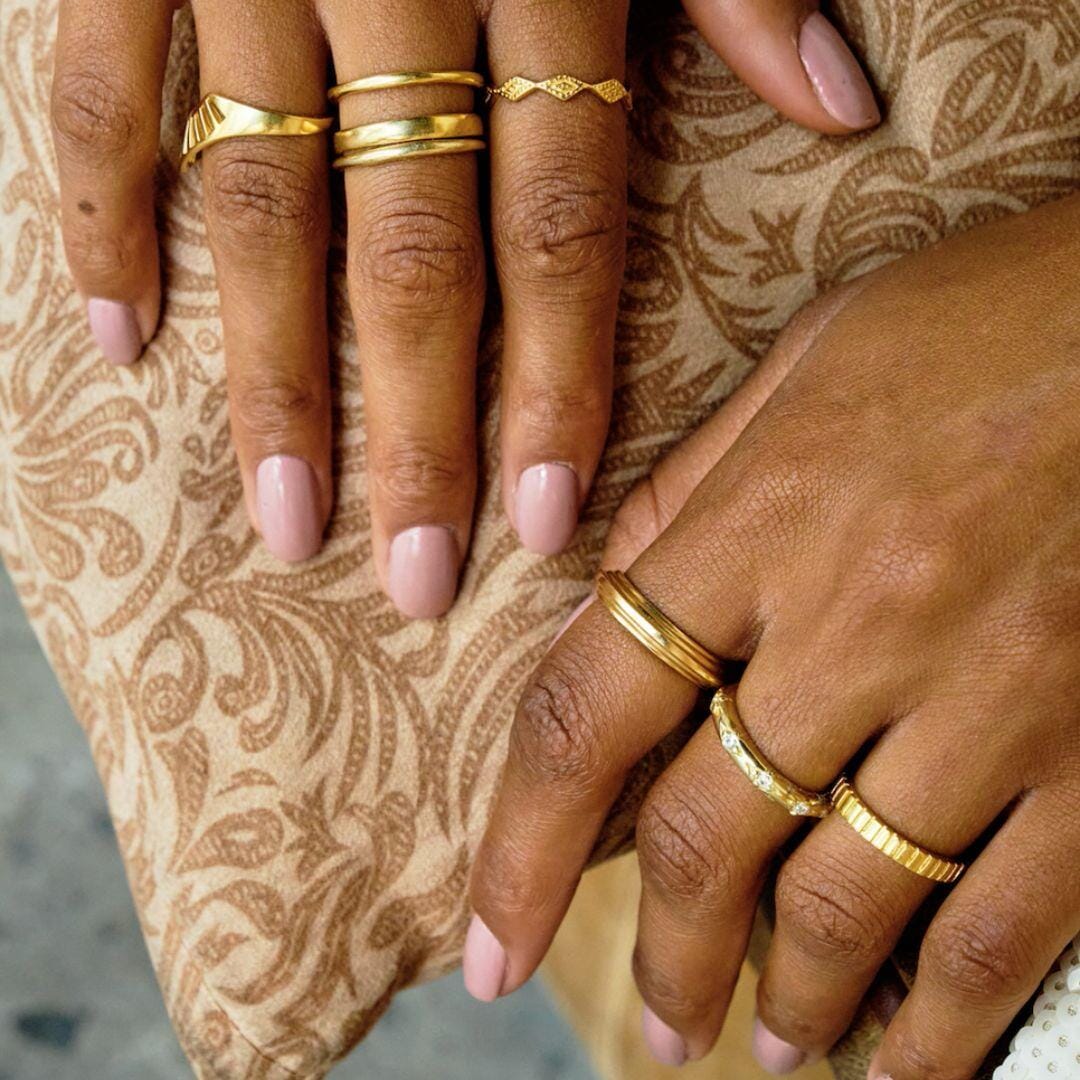 Outlet NU & MII Margarita Gold Plated Ring