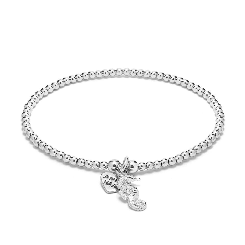 Santeenie Silver Charm Bracelet - Seahorse