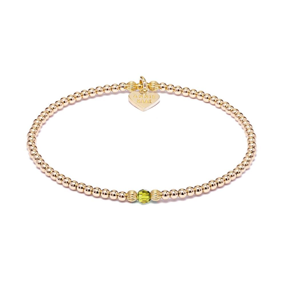 Aster Gold Plated Bracelet - Olivine
