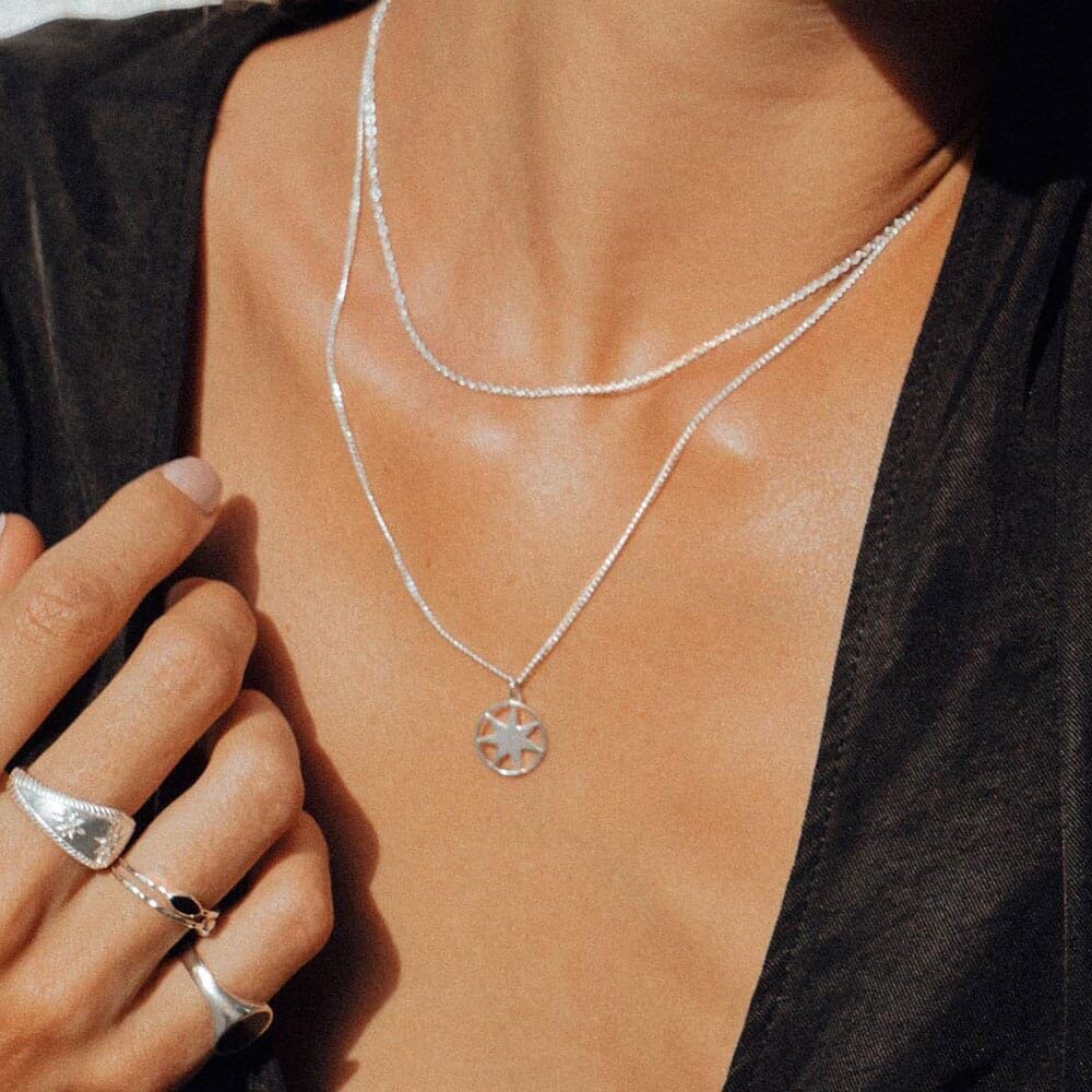 Outlet NU & MII Orla Silver Chain Necklace