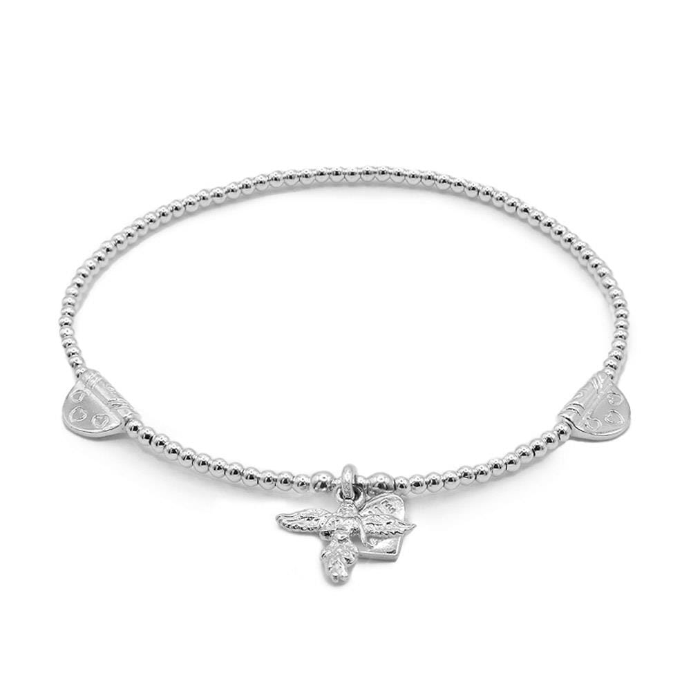 Lulu Silver Charm Bracelet - My Guardian Angel