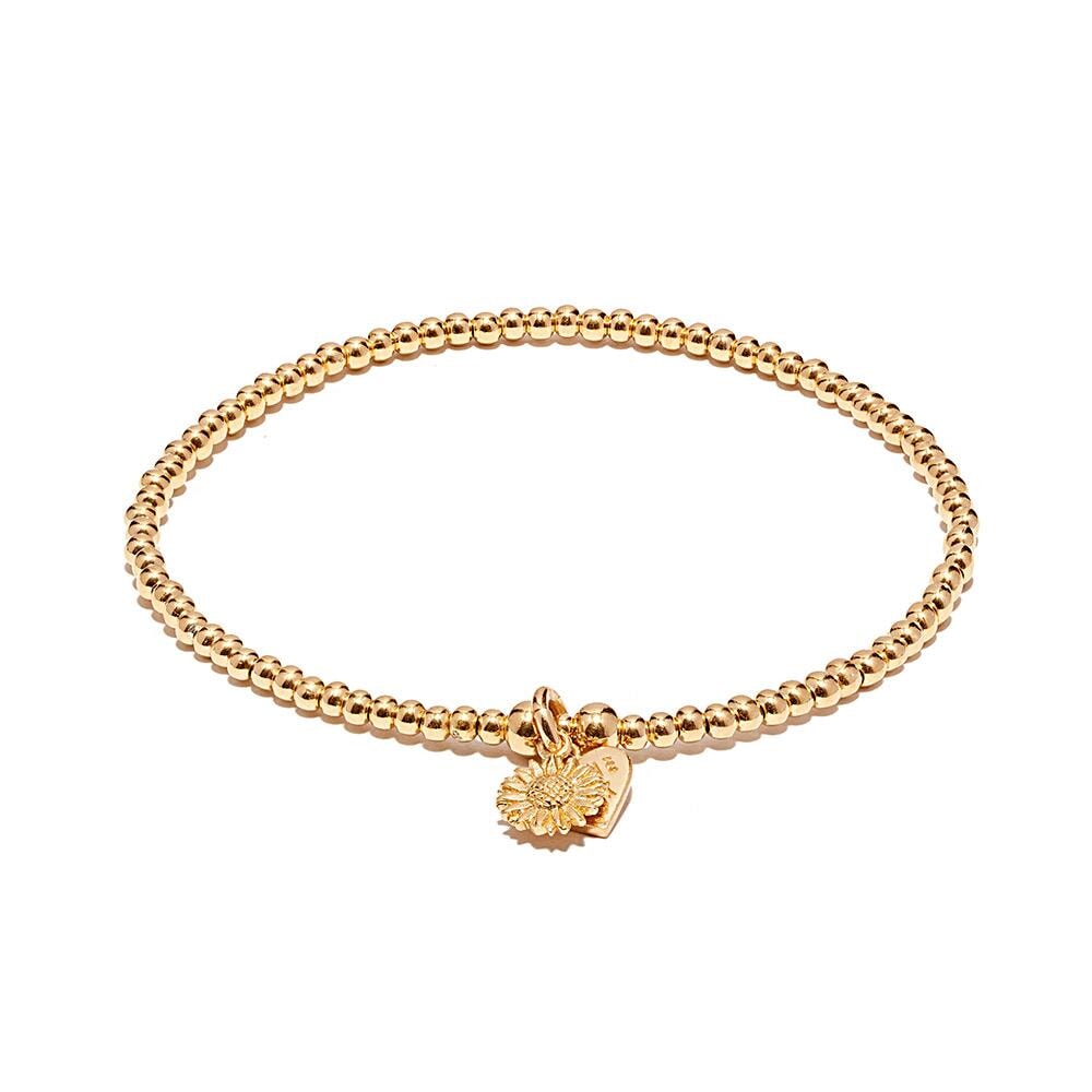 Santeenie Gold Plated Charm Bracelet Sunflower - Main Image