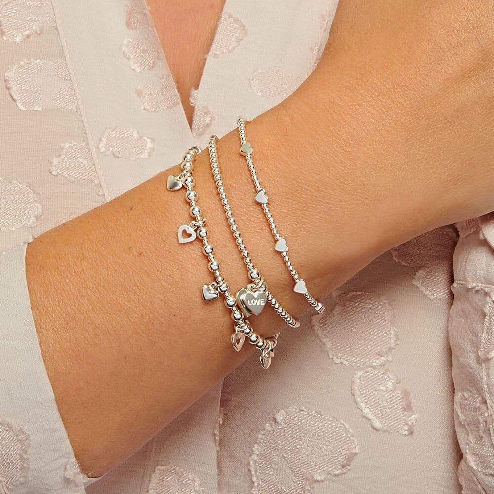 Santeenie Silver Charm Bracelet - Love